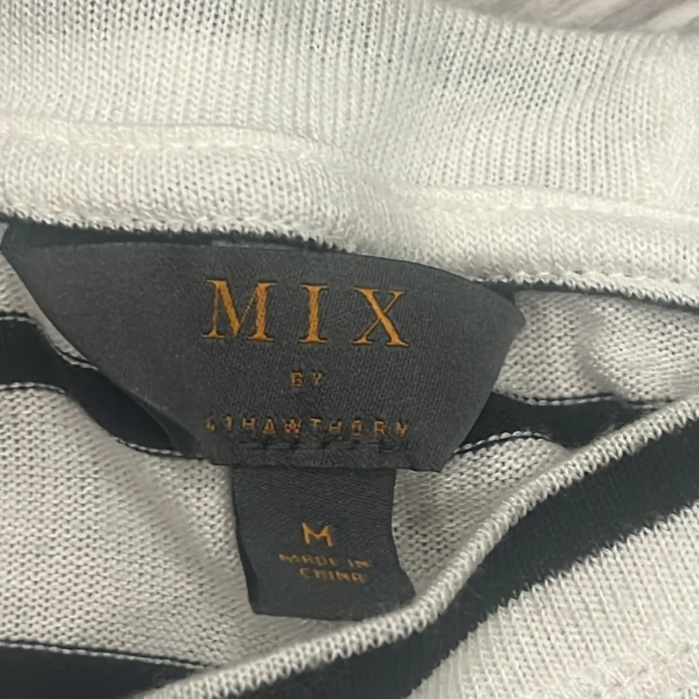 MIX BY 41 HAWTHORN Arnold Three Quarter Sleeve Raglan Knit Top size M - Picture 4 of 6